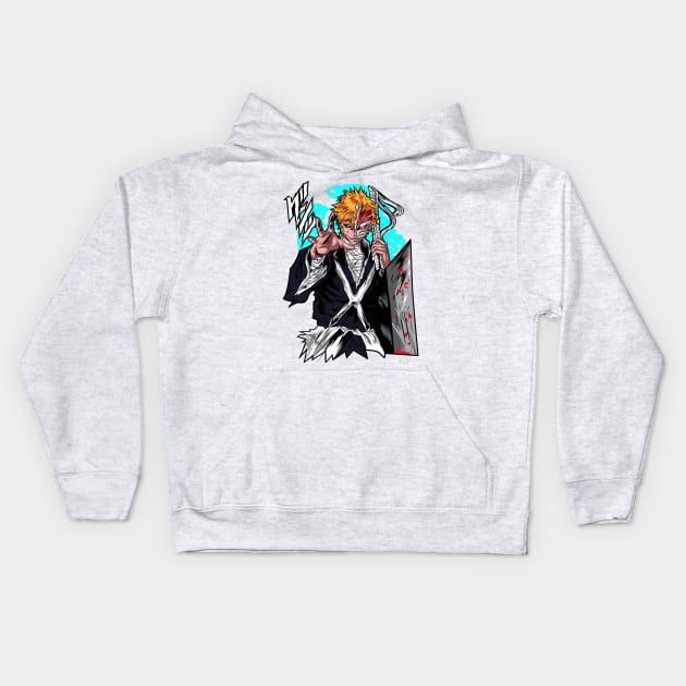 Hollow Hunter Fanart Kids Hoodie by Planet of Tees